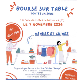 Bourse sur table toutes saisons