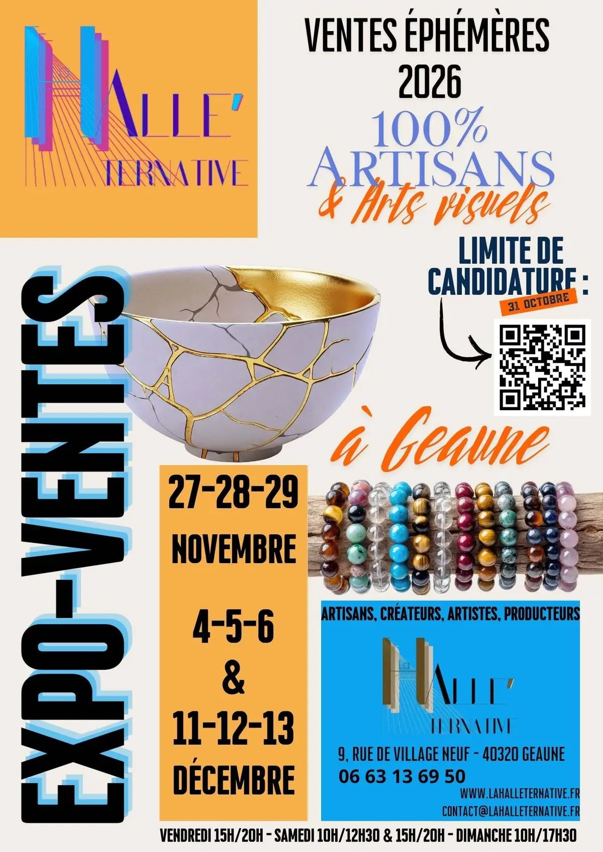 Boutique éphémère de créateurs la Halle'ternative