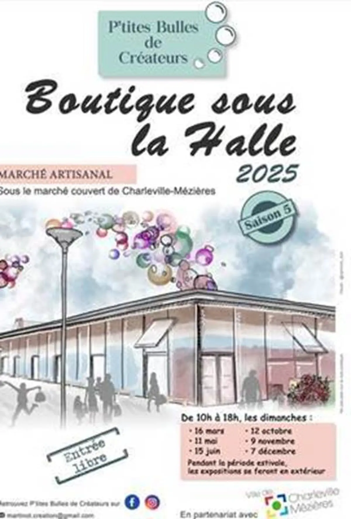 Boutique sous la halle : Marché des créateurs