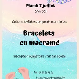 Bracelet en macramé