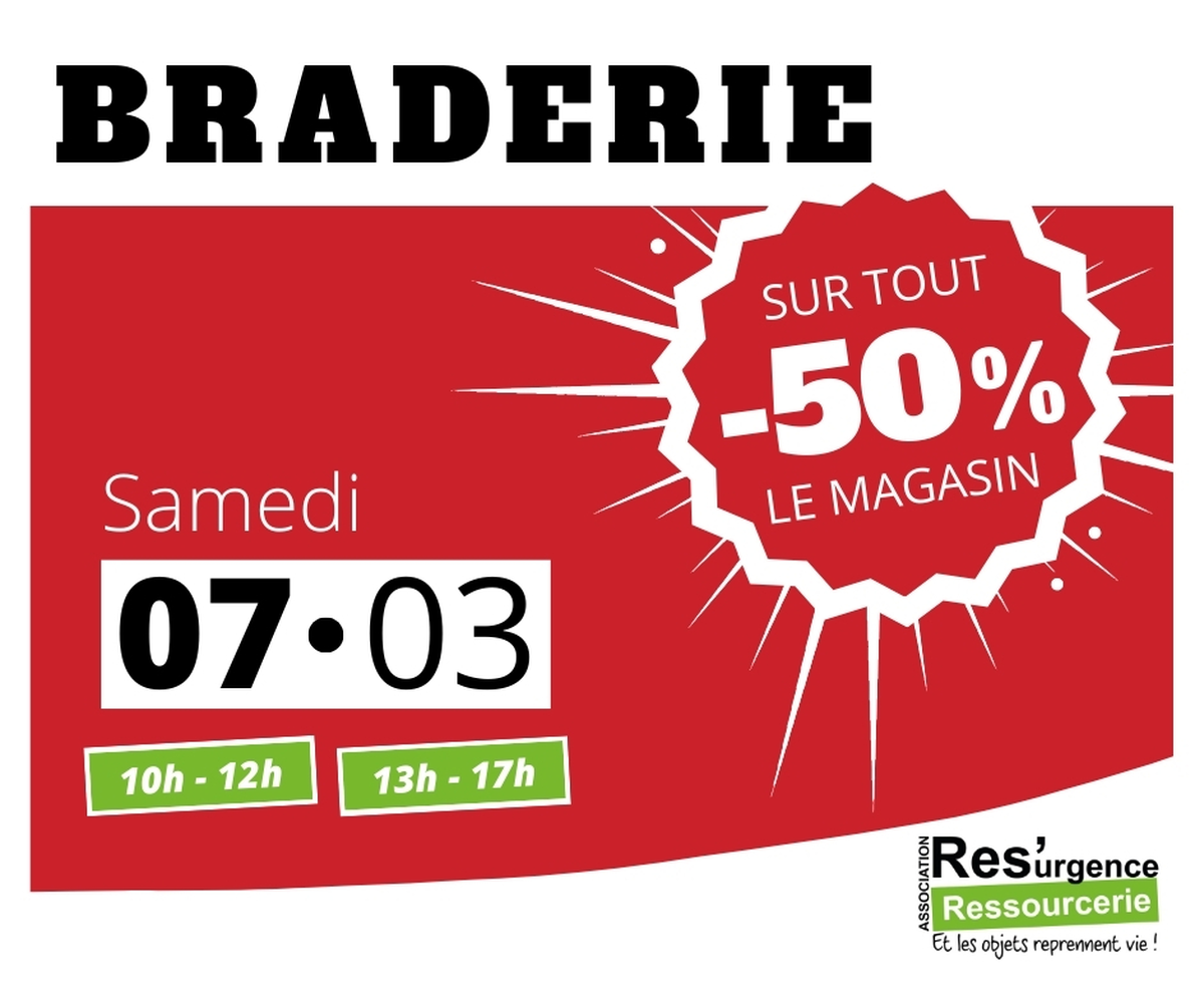 Braderie à la ressourcerie