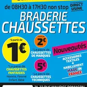 Braderie chaussettes direct usine Tismail