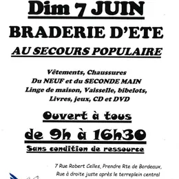 Braderie d'été du Secours Populaire