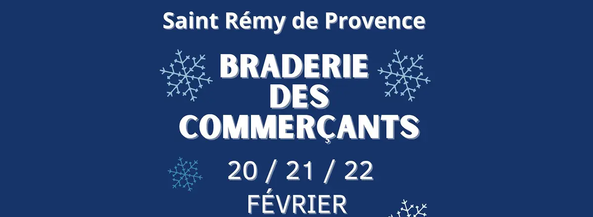Braderie d'hiver des commerçants à Saint-Rémy-de-Provence