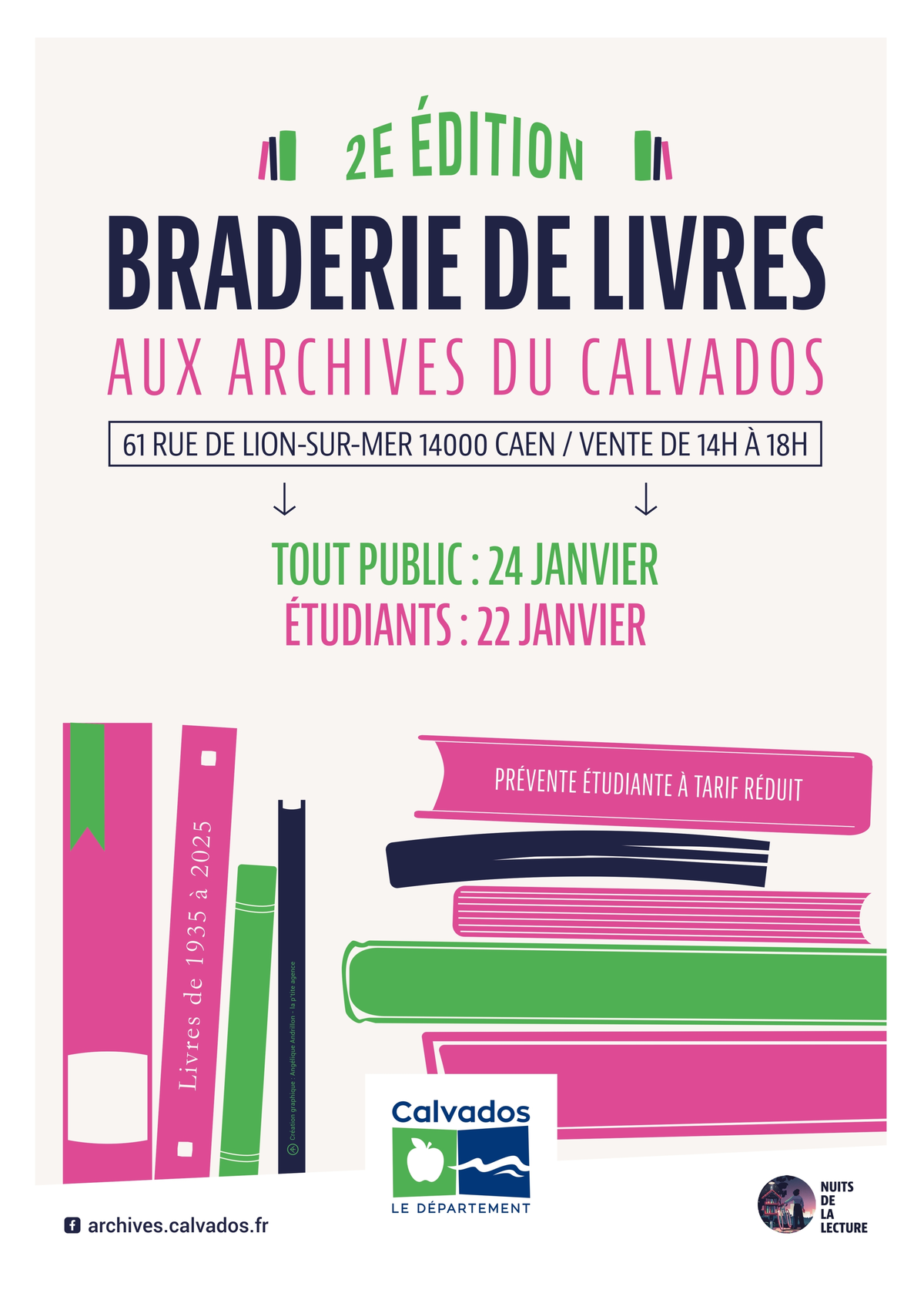 Braderie de livres aux Archives du Calvados