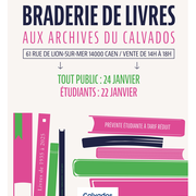 Braderie de livres aux Archives du Calvados
