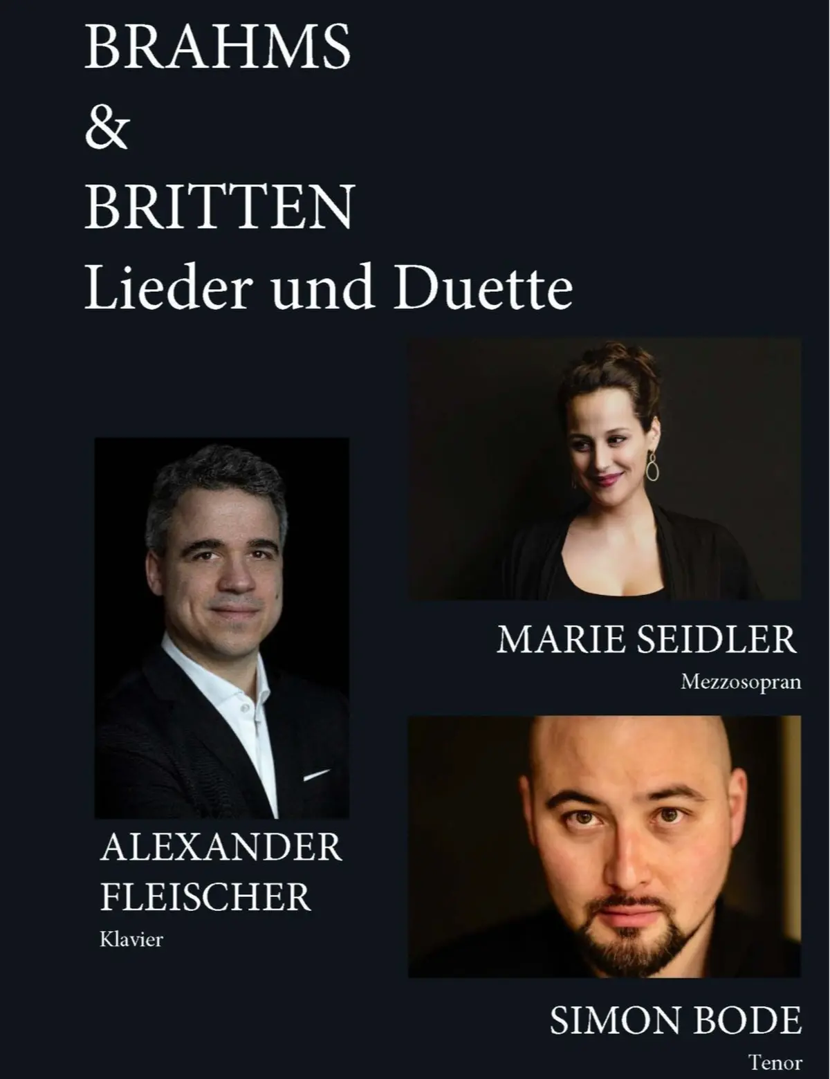 BRAHMS & BRITTEN Lieder und Duette