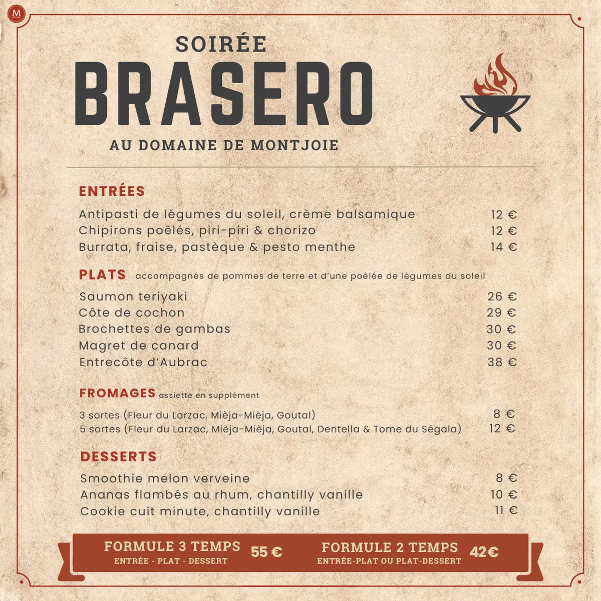Brasero à Montjoie