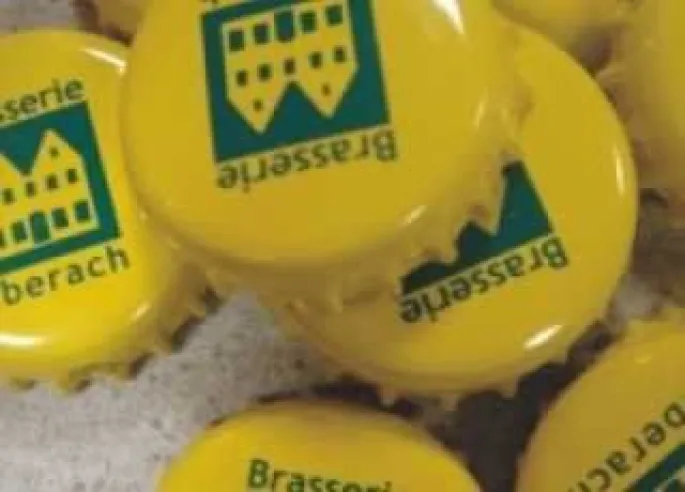 La Brasserie d\'Uberach reconnaissable à ses capsules jaunes