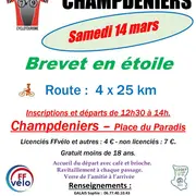 Brevet en étoile avec Champdeniers cyclotourisme