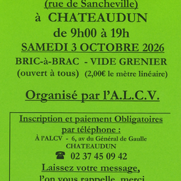 Bric-à-brac / vide-grenier de l'ALCV