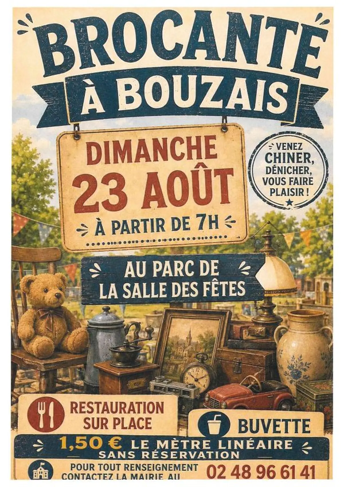 Brocante à Bouzais