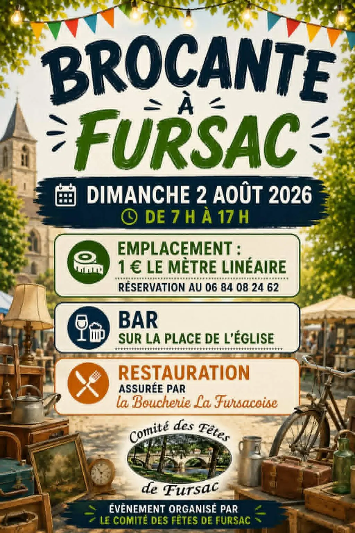 Brocante à Fursac