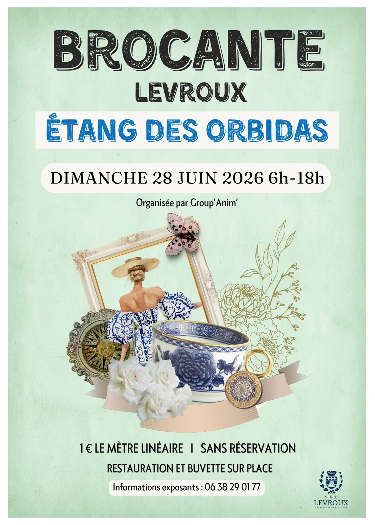 Brocante à Levroux