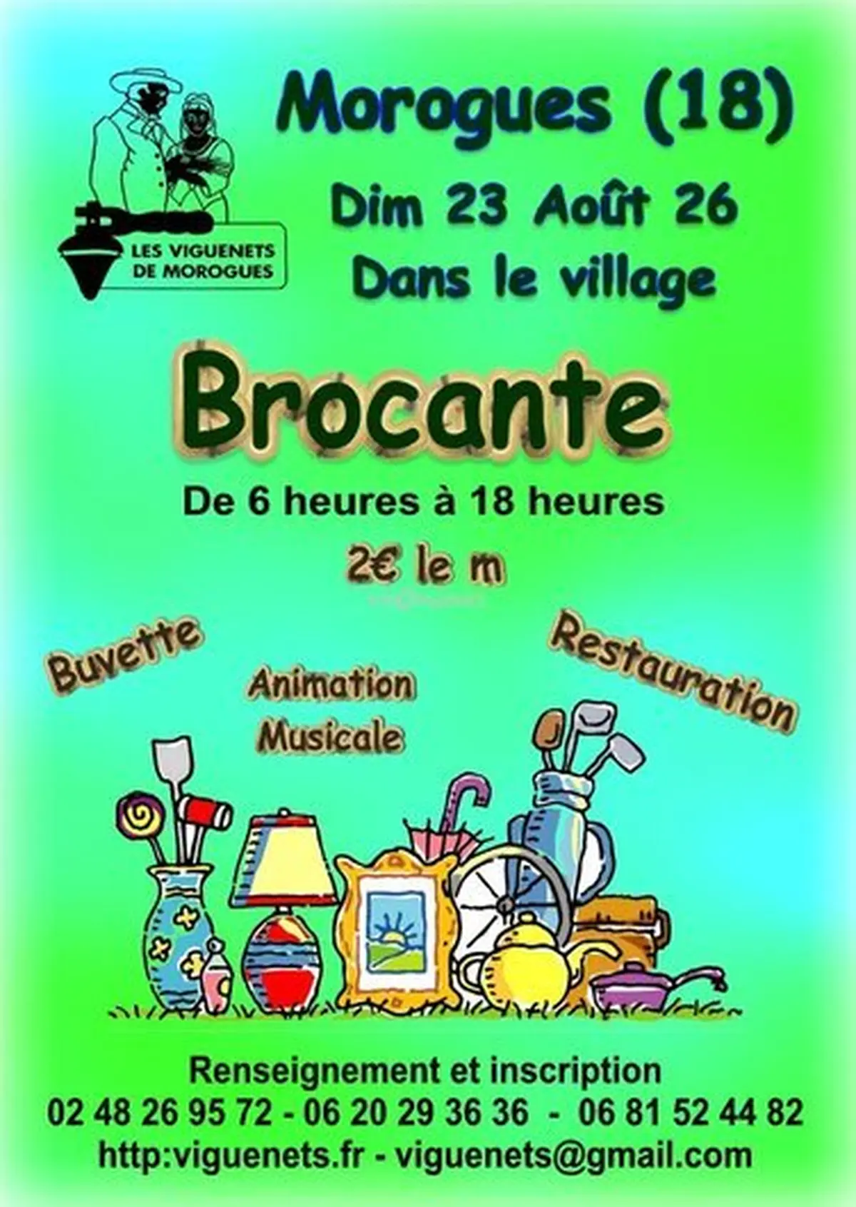 Brocante à Morogues