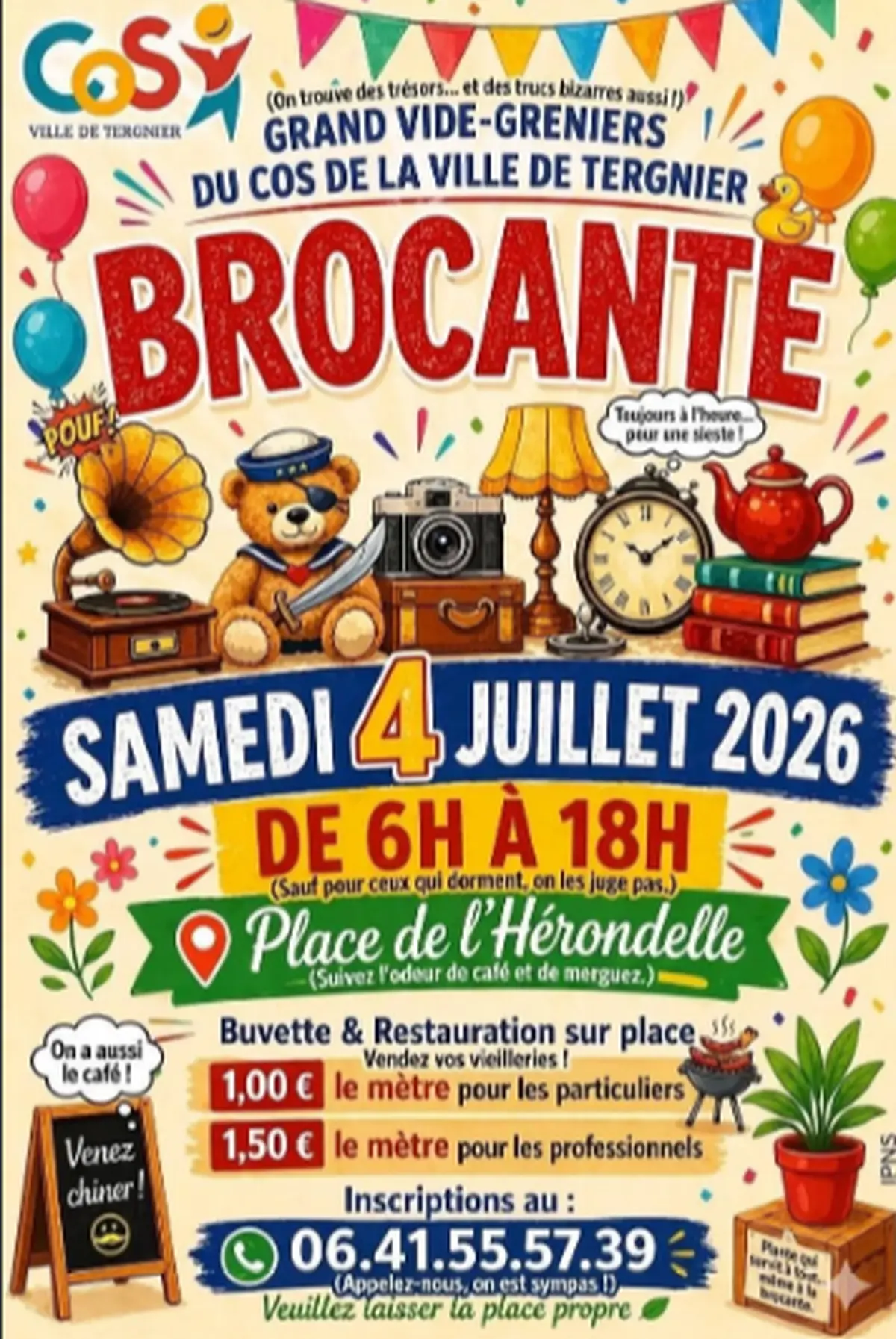 Brocante à Tergnier
