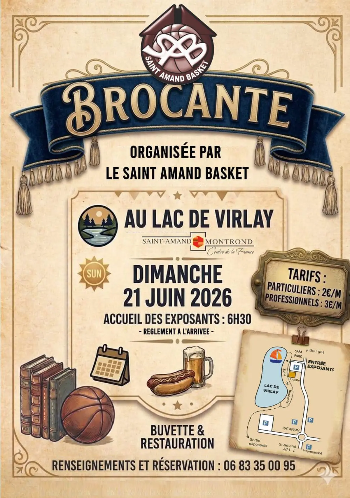 Brocante au lac de Virlay