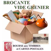 Brocante, bourse aux timbres et cartes postales