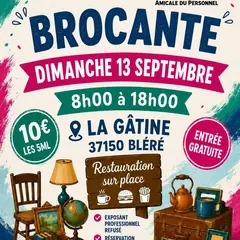 Brocante de l'Amicale du personnel de la mairie de Bléré