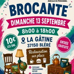 Brocante de l'Amicale du personnel de la mairie de Bléré