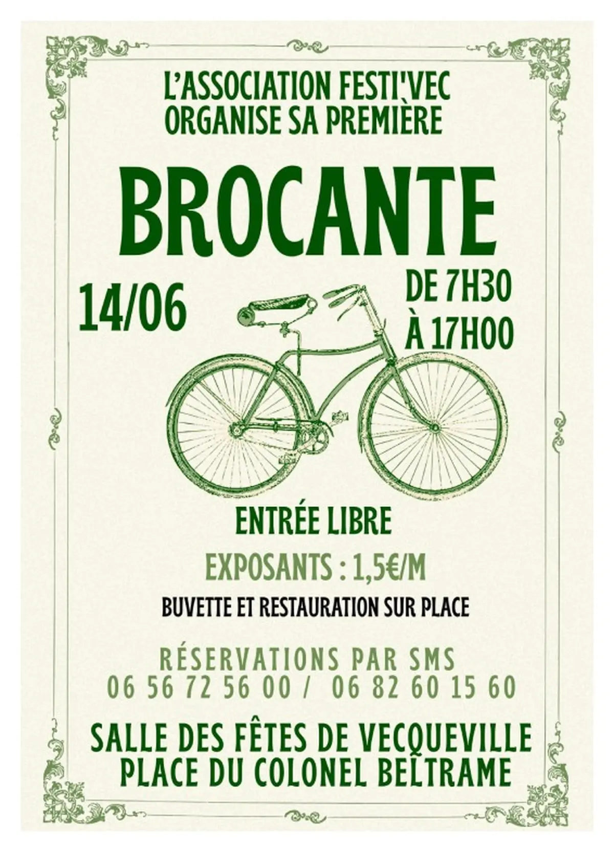 Brocante de l'association FESTI'VEC de Vecqueville