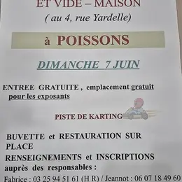 Brocante du comité des fêtes de Poissons et Vide-maison