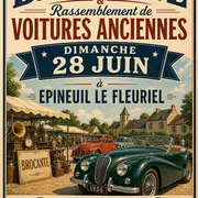 Brocante et rassemblement de voitures anciennes