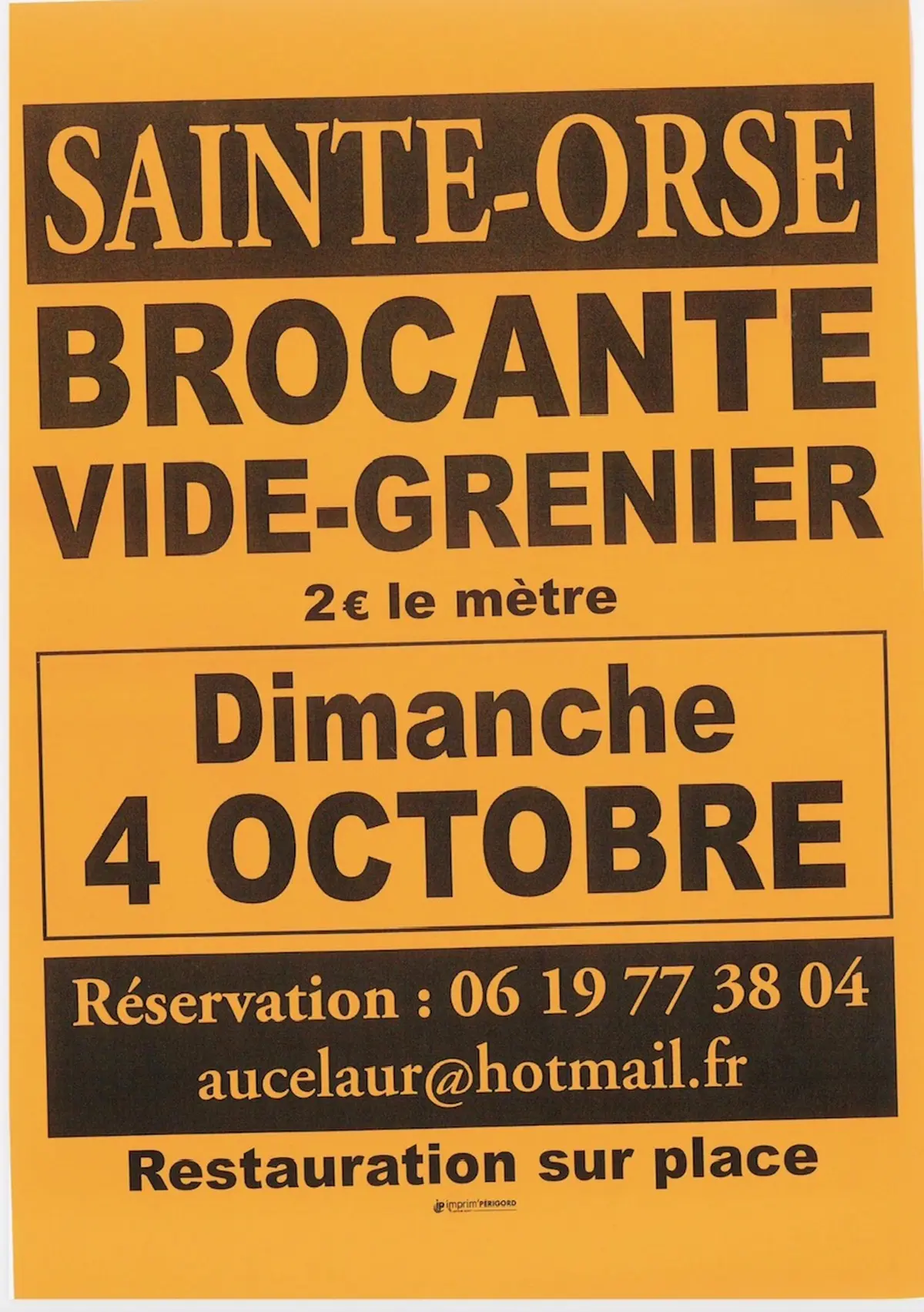 Brocante et vide-grenier