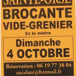 Brocante et vide-grenier