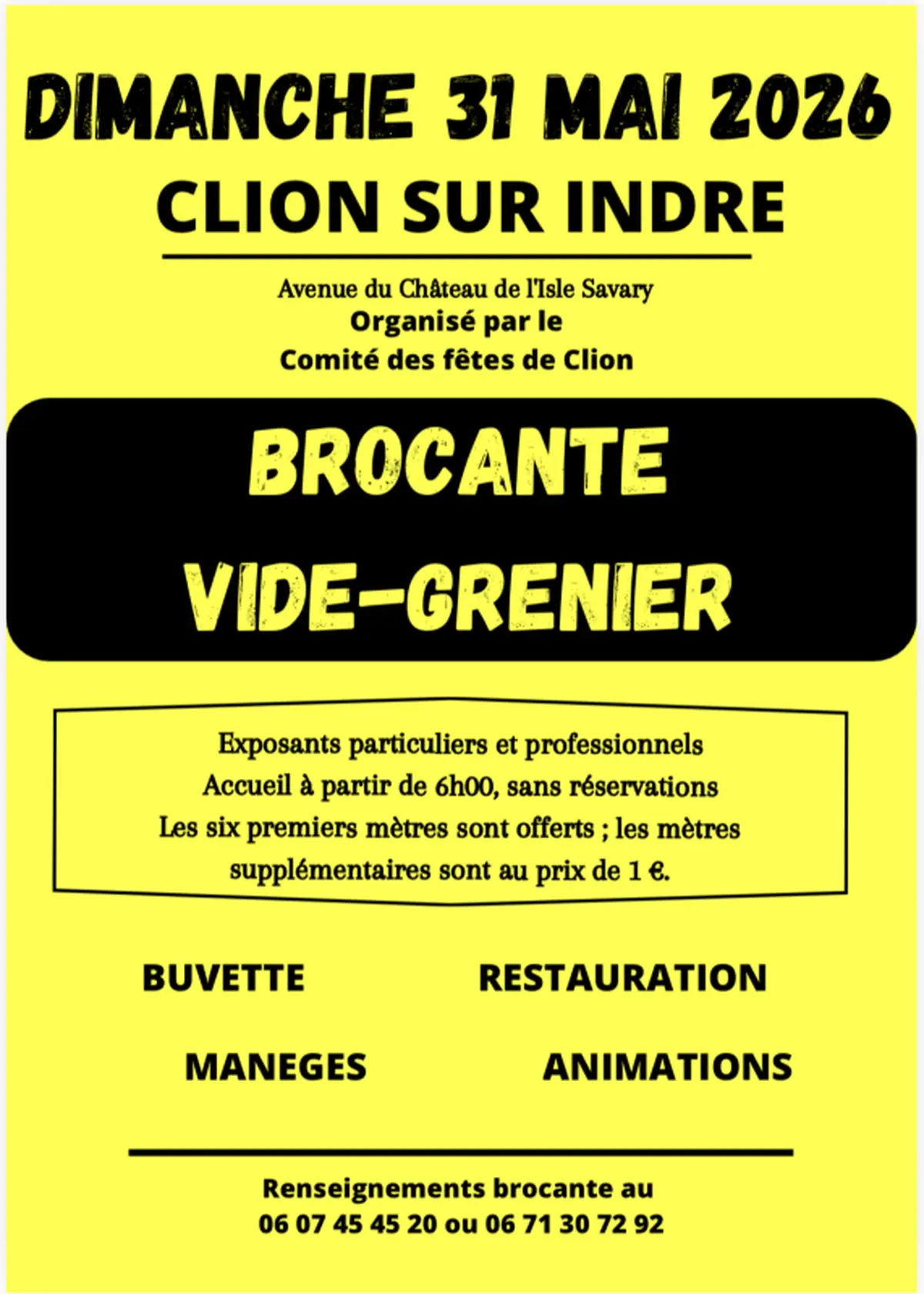 Brocante et vide-grenier