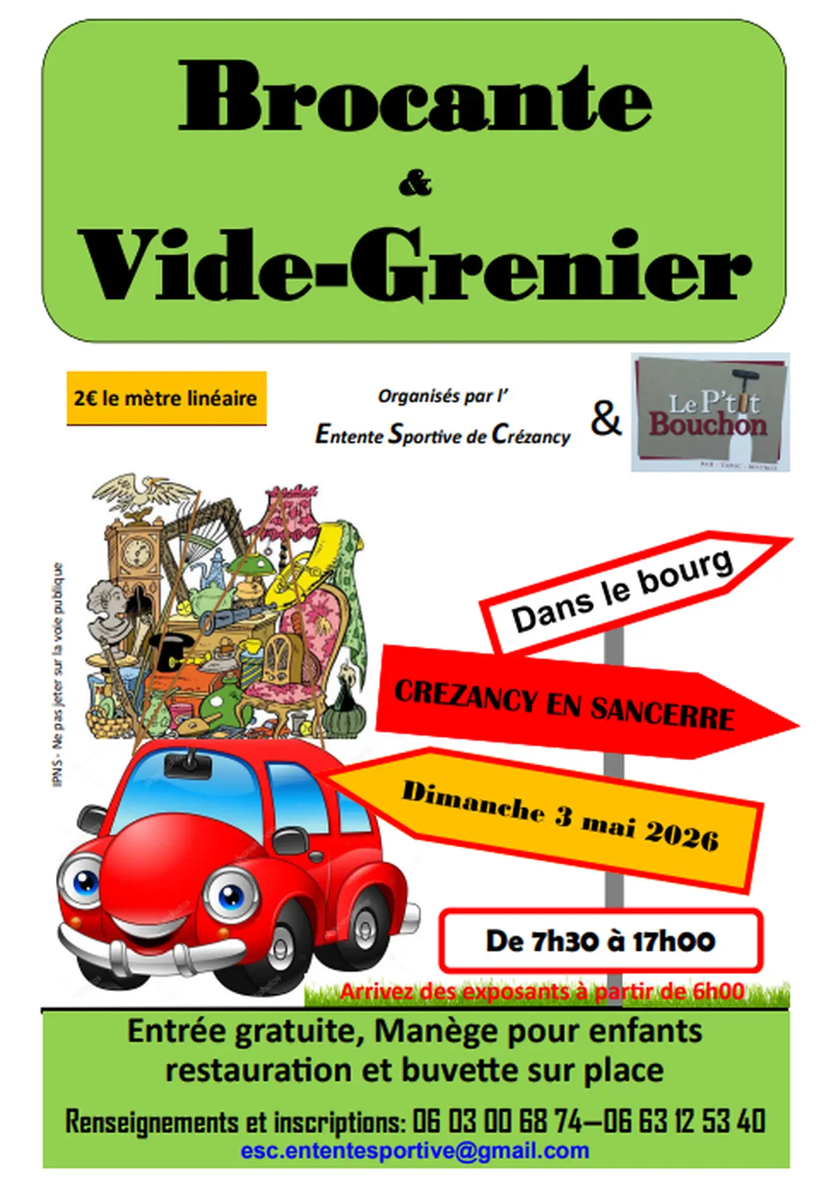 Brocante & Vide grenier de Crezancy-en-Sancerre