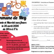 Brocante, marché aux fleurs