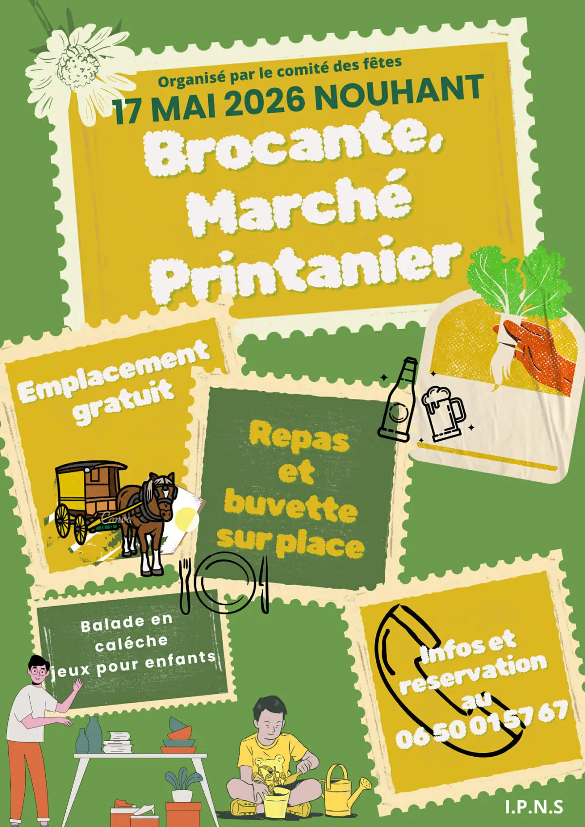 Brocante, marché printanier