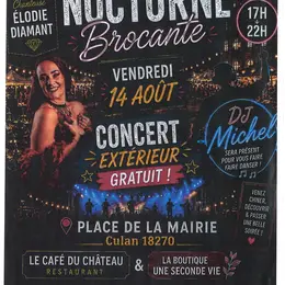 Brocante semi nocture suivie d'un concert