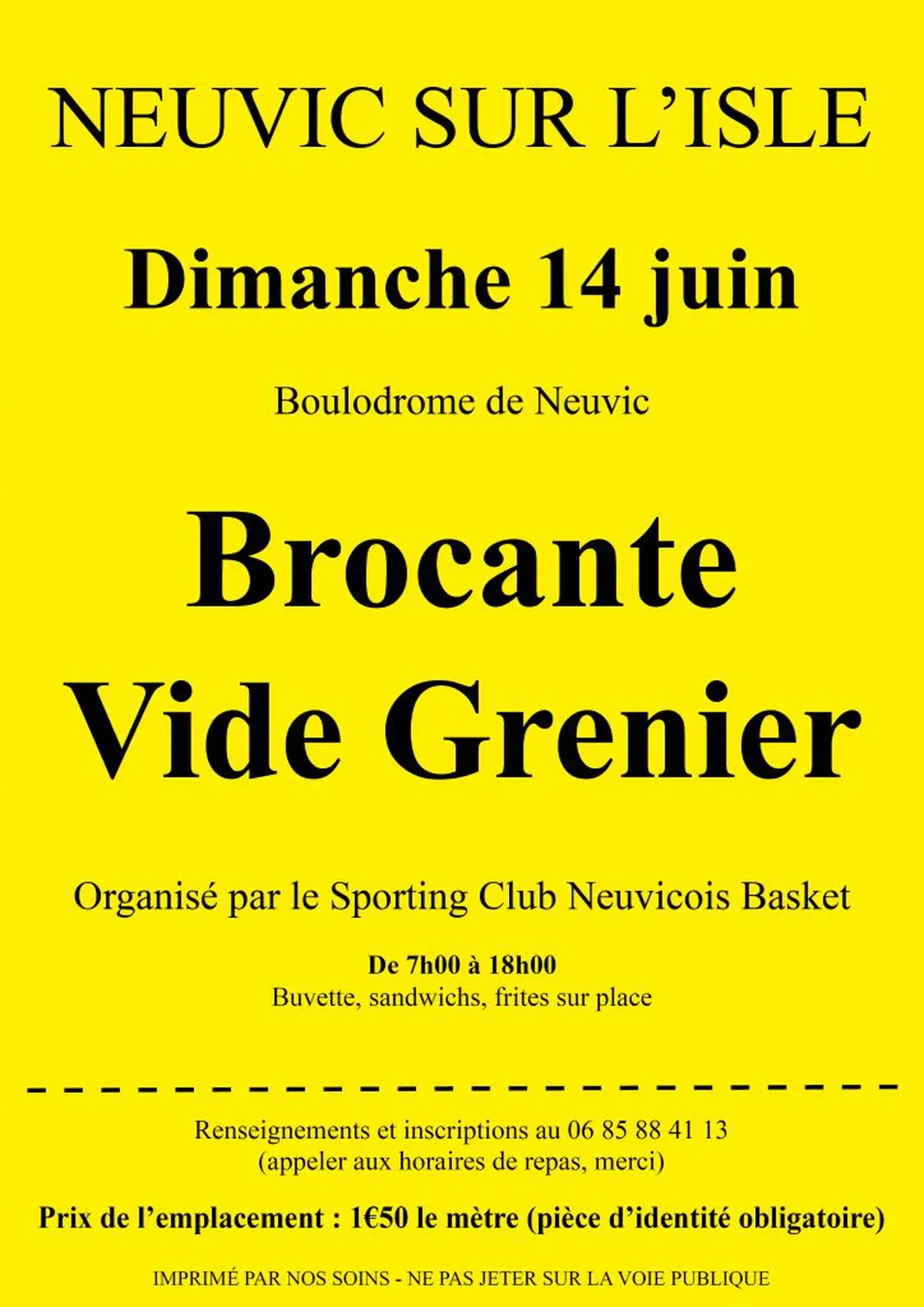 Brocante vide-greniers