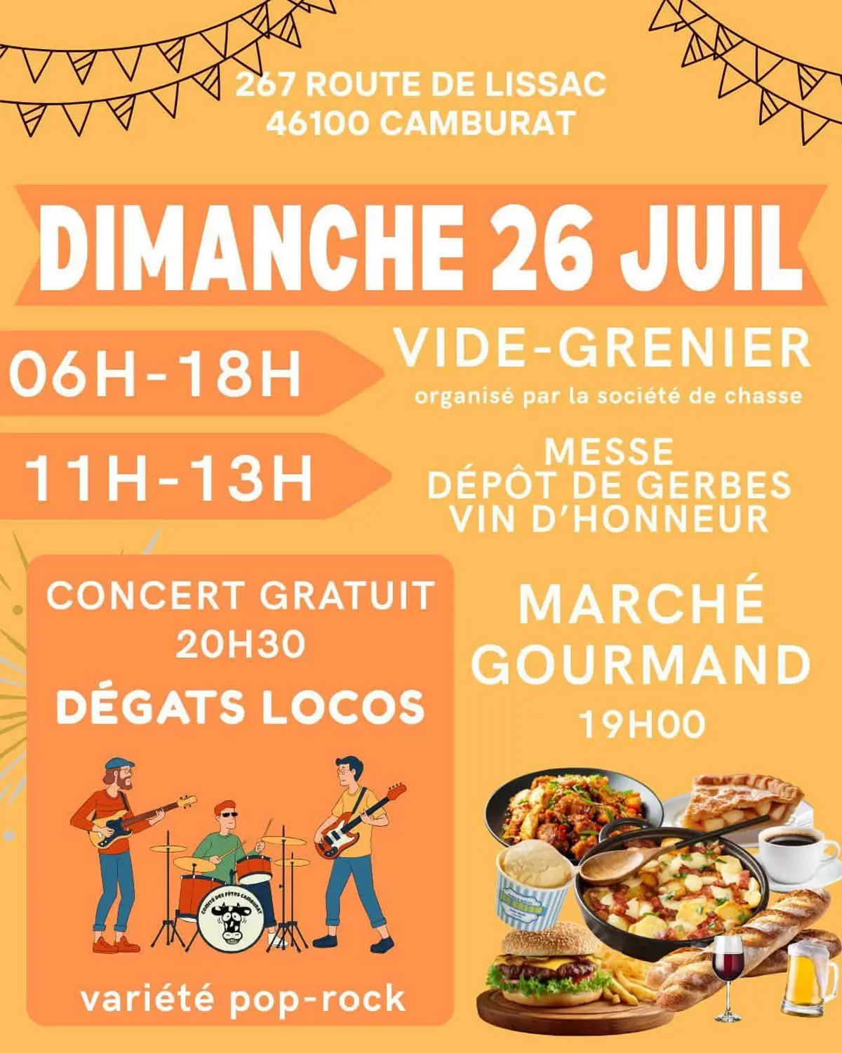 Brocante, vide-greniers à Camburat