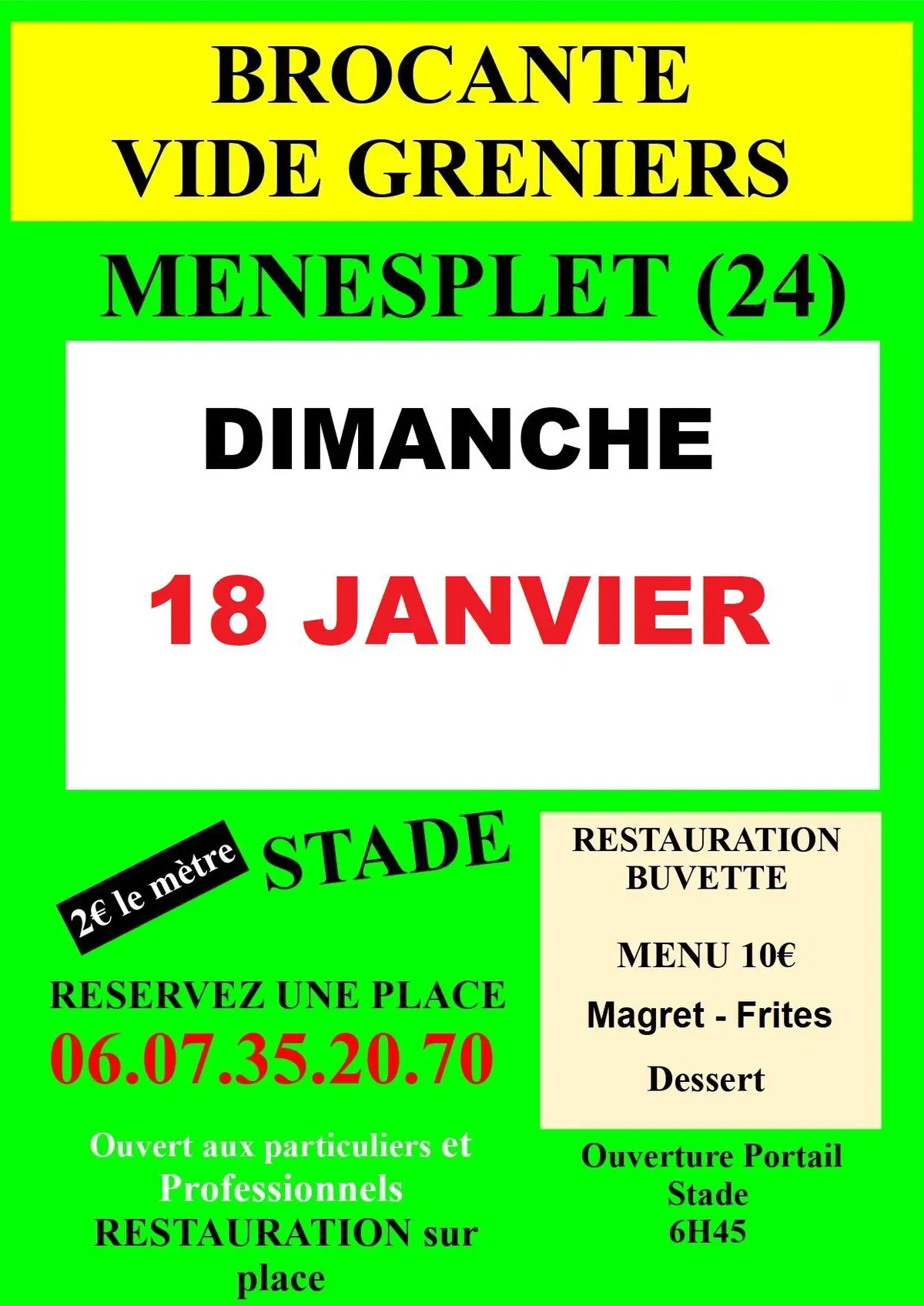 Brocante-vide-greniers du Football Club