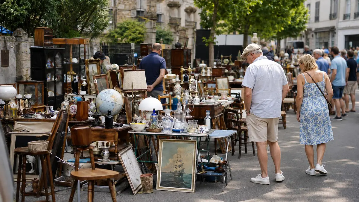 Guide des brocantes et vide-greniers en r&eacute;gion Parisienne le week-end du 5-6-7 juin 2026