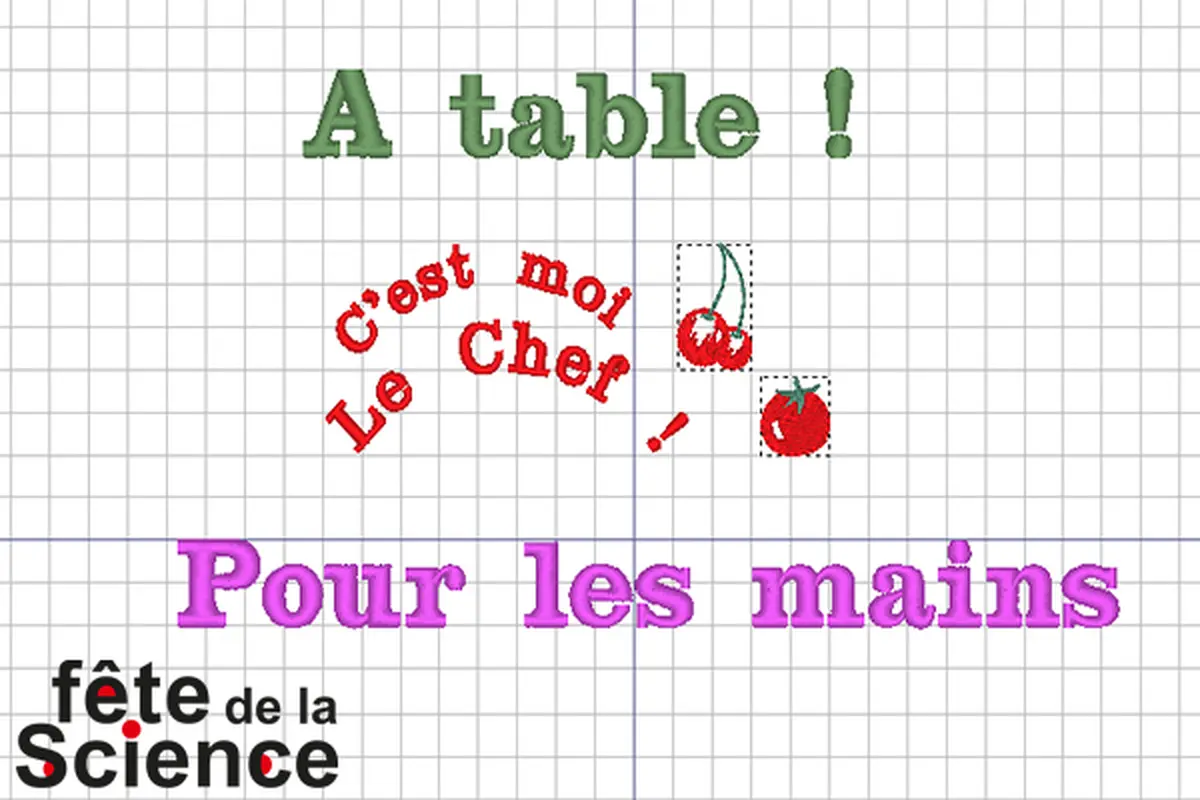 Broderie gourmande - FÊTE DE LA SCIENCE