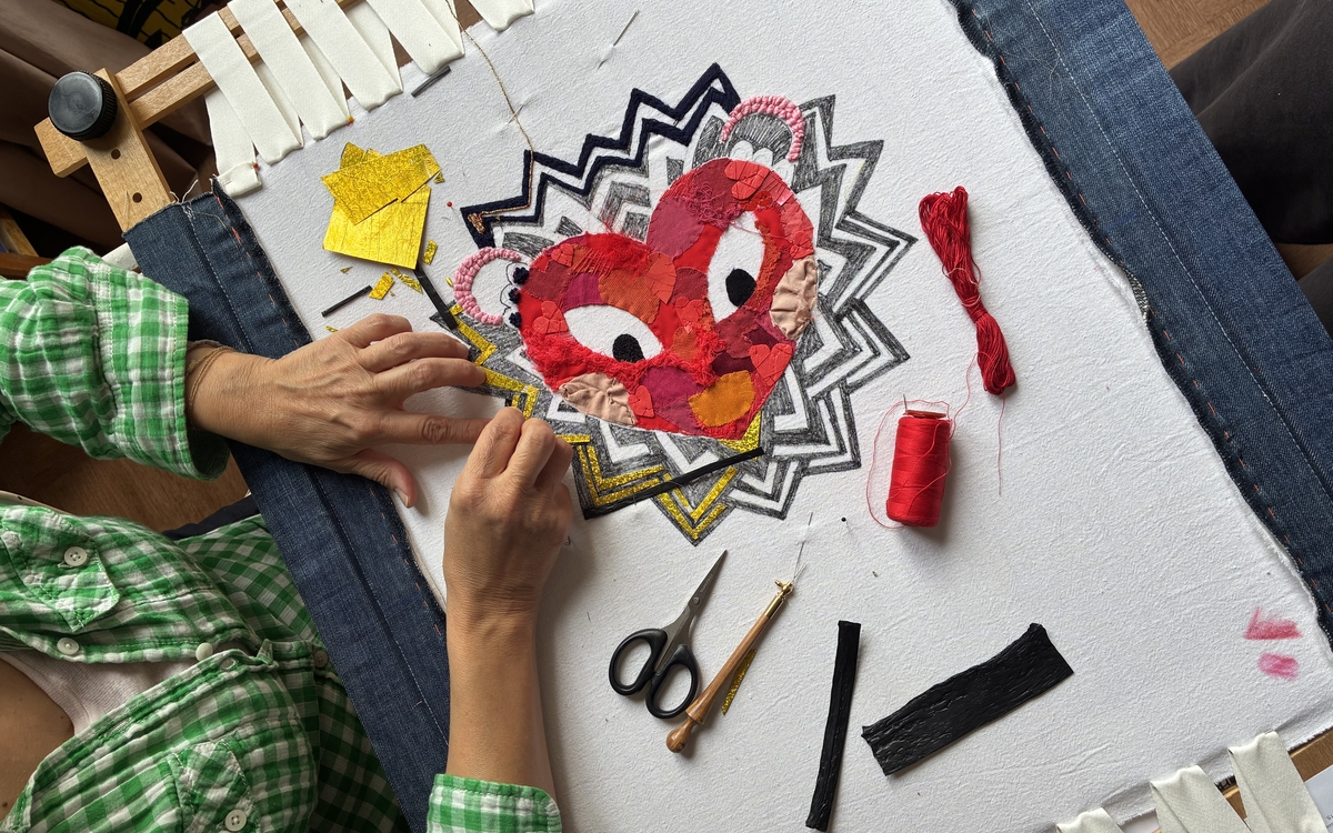 Broderie participative avec Juliette Le roux