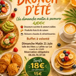 Brunch d'été à Lafitte sur Lot