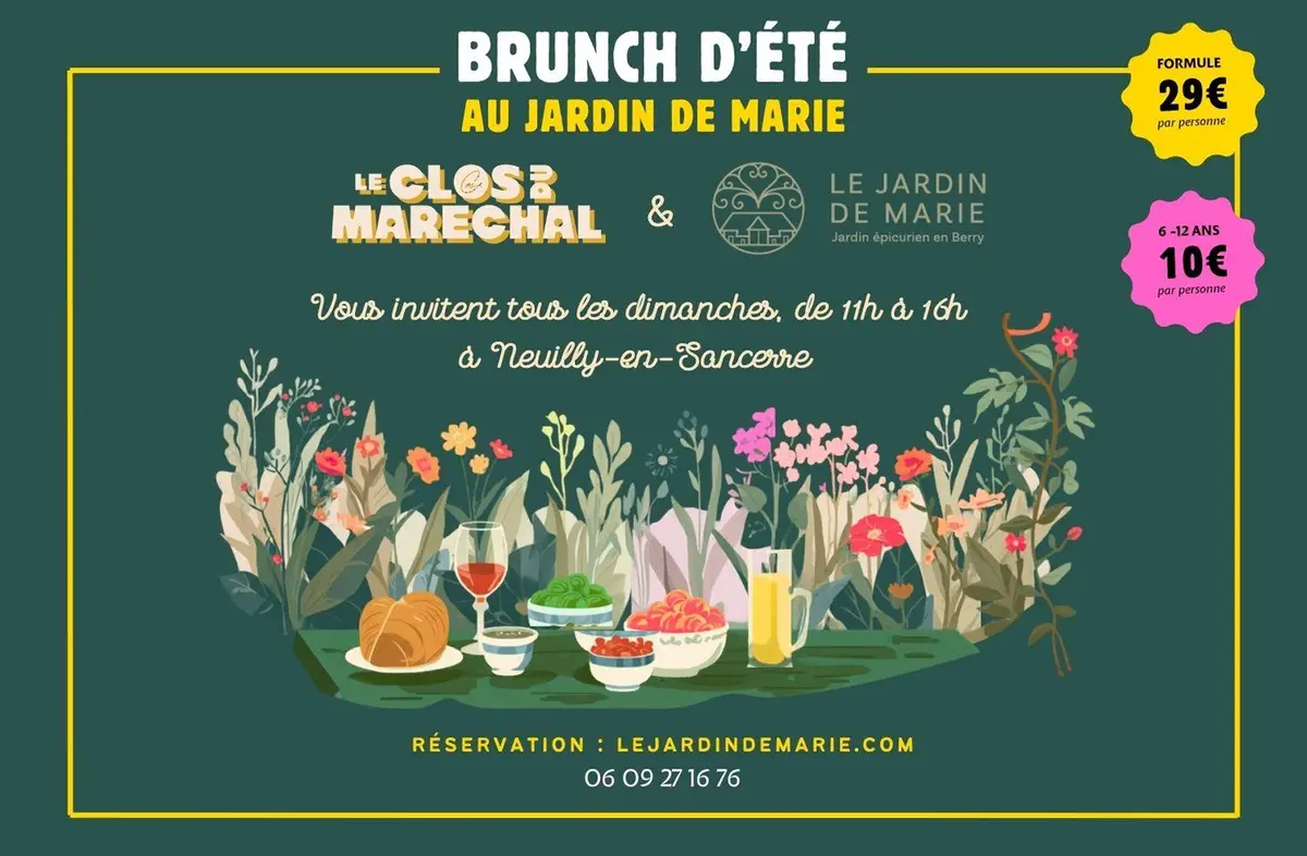 Brunch d'été au Jardin de Marie