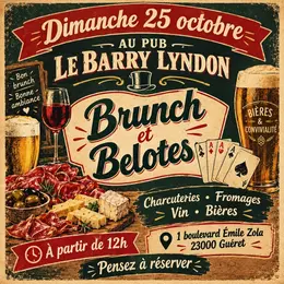 Brunch et belote au Barry