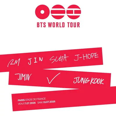 BTS au Stade de France en 2026