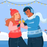 Bulles en folie à la patinoire