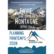 Bureau des guides de Pau: Programme printemps 2026