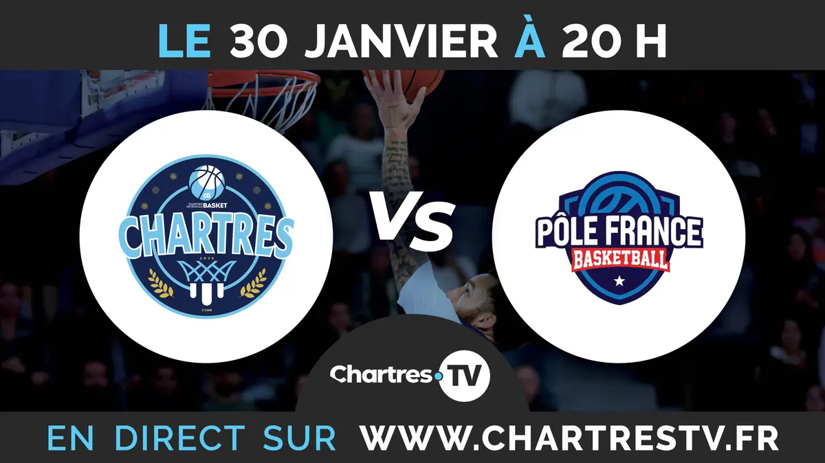 C'Chartres Métropole Basket Masculin vs Pôle France