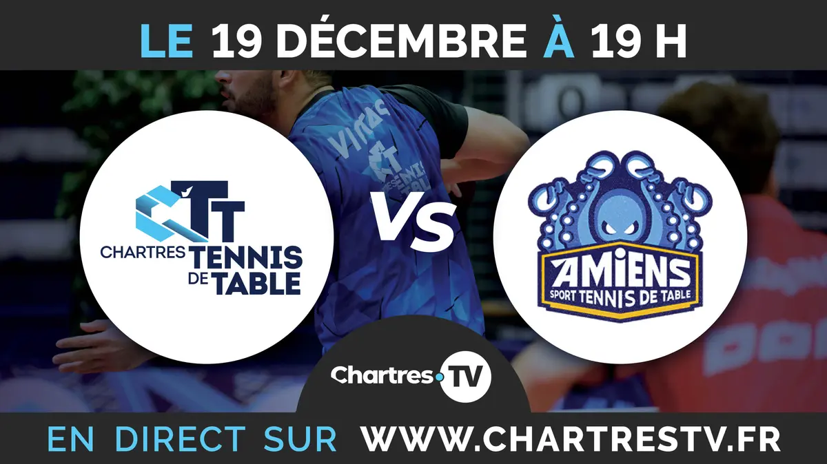 C'Chartres Tennis de table vs Amiens Sport TT