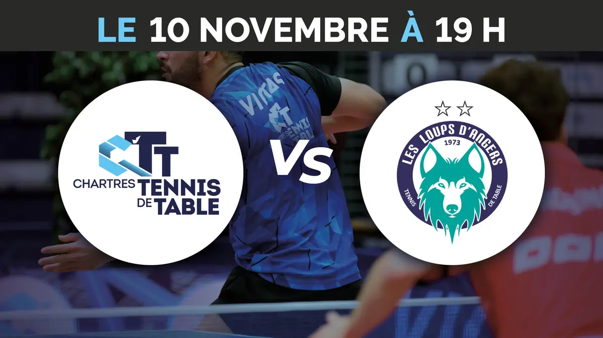 C'Chartres Tennis de table vs Angers Les Loups TT