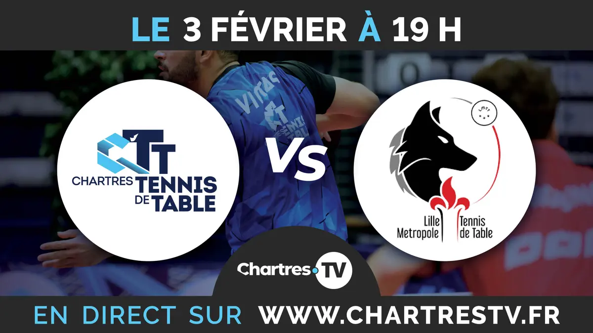C'Chartres Tennis de table vs Lille Métropole TT